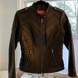 Catherine Malandrino leather jacket size: S